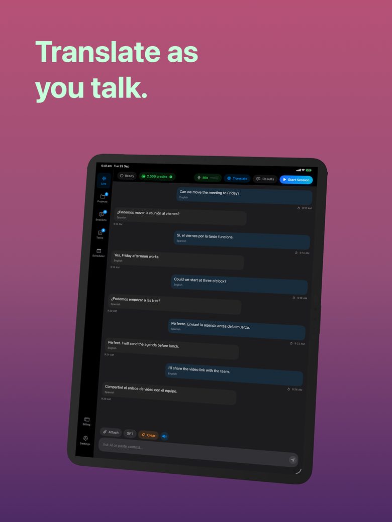 Choose a translation tone without changing the meaning