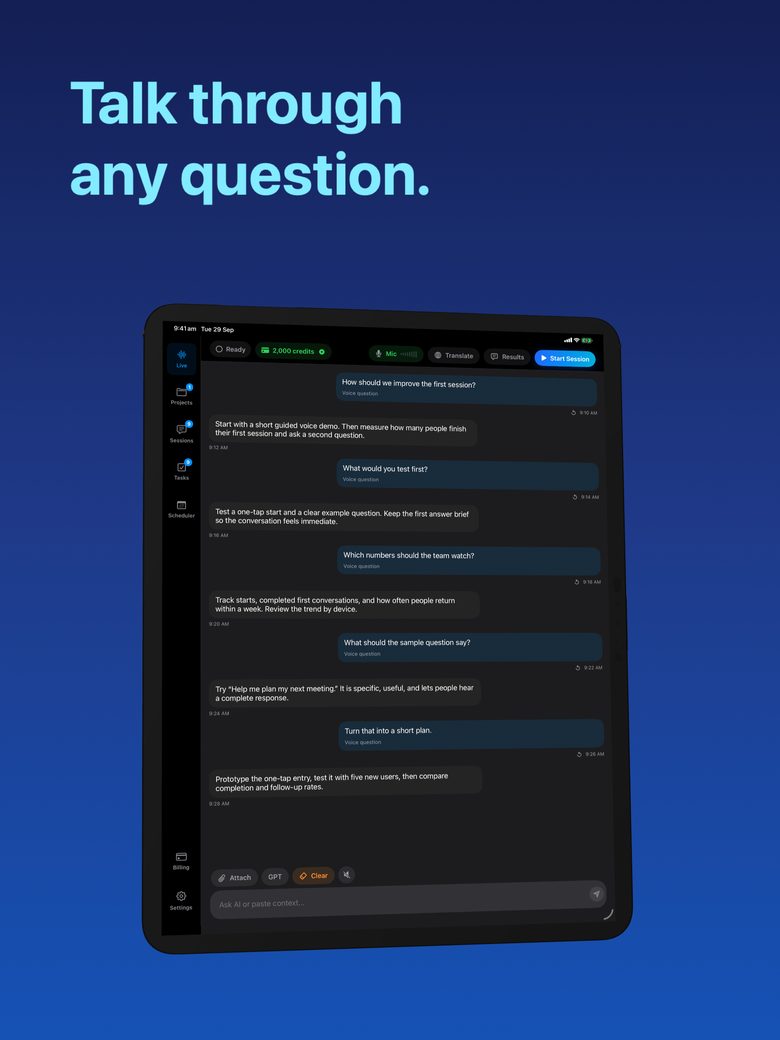 Make spoken language practice easier to follow
