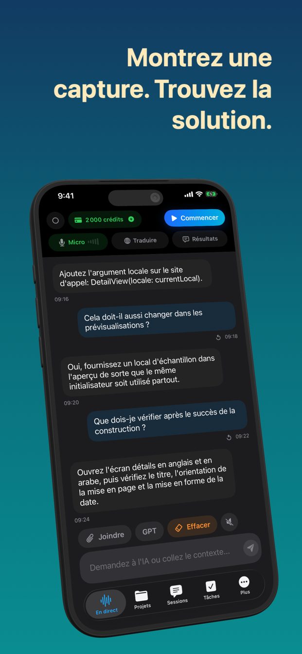 Le contexte que vous joignez