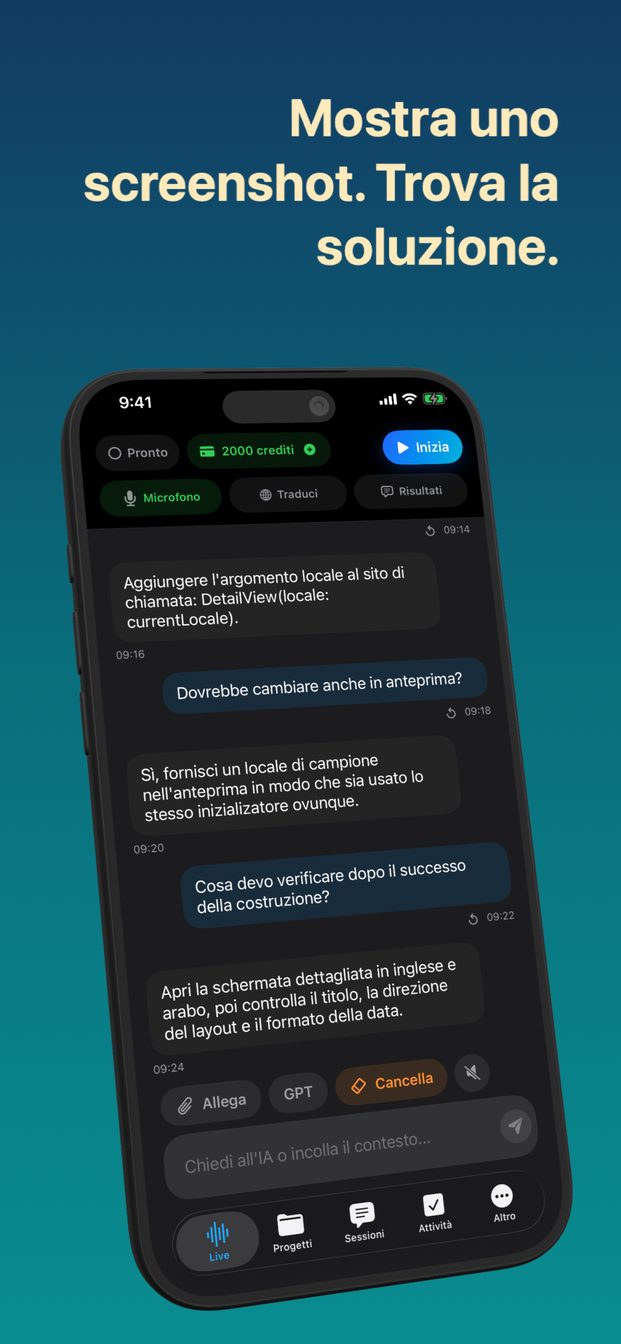Il contesto che alleghi