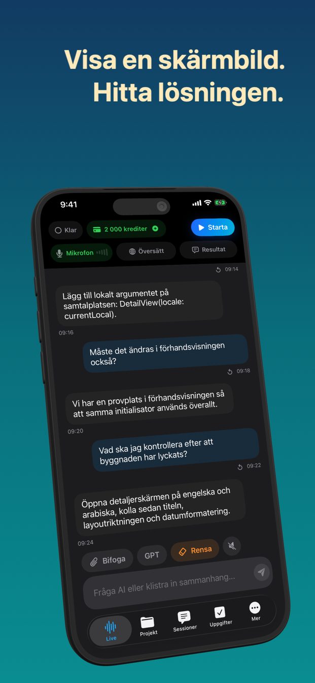 Kontext du bifogar